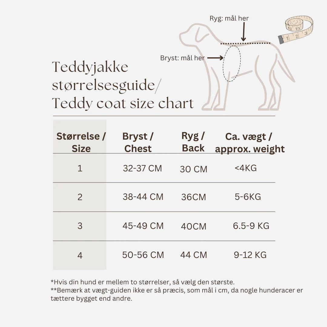 Teddyfleece-Hundemantel mit integriertem Geschir Espresso