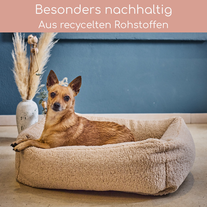 LABONI Hundebett CLASSIC – TEDDY Bouclé (kuschelig &amp; robust)
