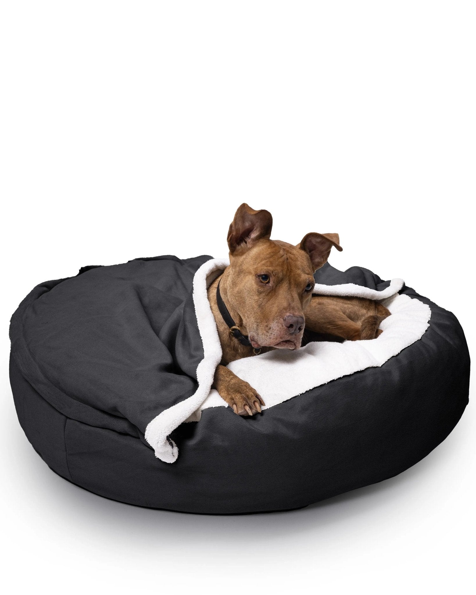 Kuscheliges Hundebett: Anti-Stress mit abnehmbarer Kuscheldecke
