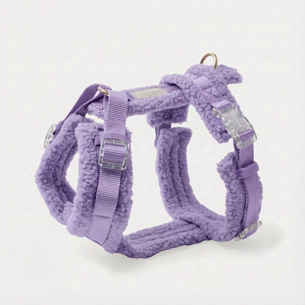 Hundegeschirr-Set Teddy Violett inkl. Leine