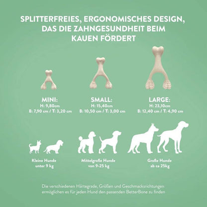 BetterBone Hunde Kauspielzeug Kauknochen - Small Medium Beef - Pfotenlieblinge