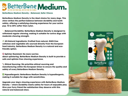 BetterBone Hunde Kauspielzeug Kauknochen - Small Medium Beef - Pfotenlieblinge