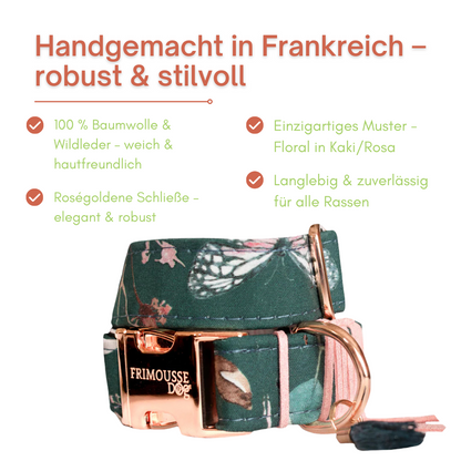 Verstellbares Hundehalsband handgemacht in Frankreich