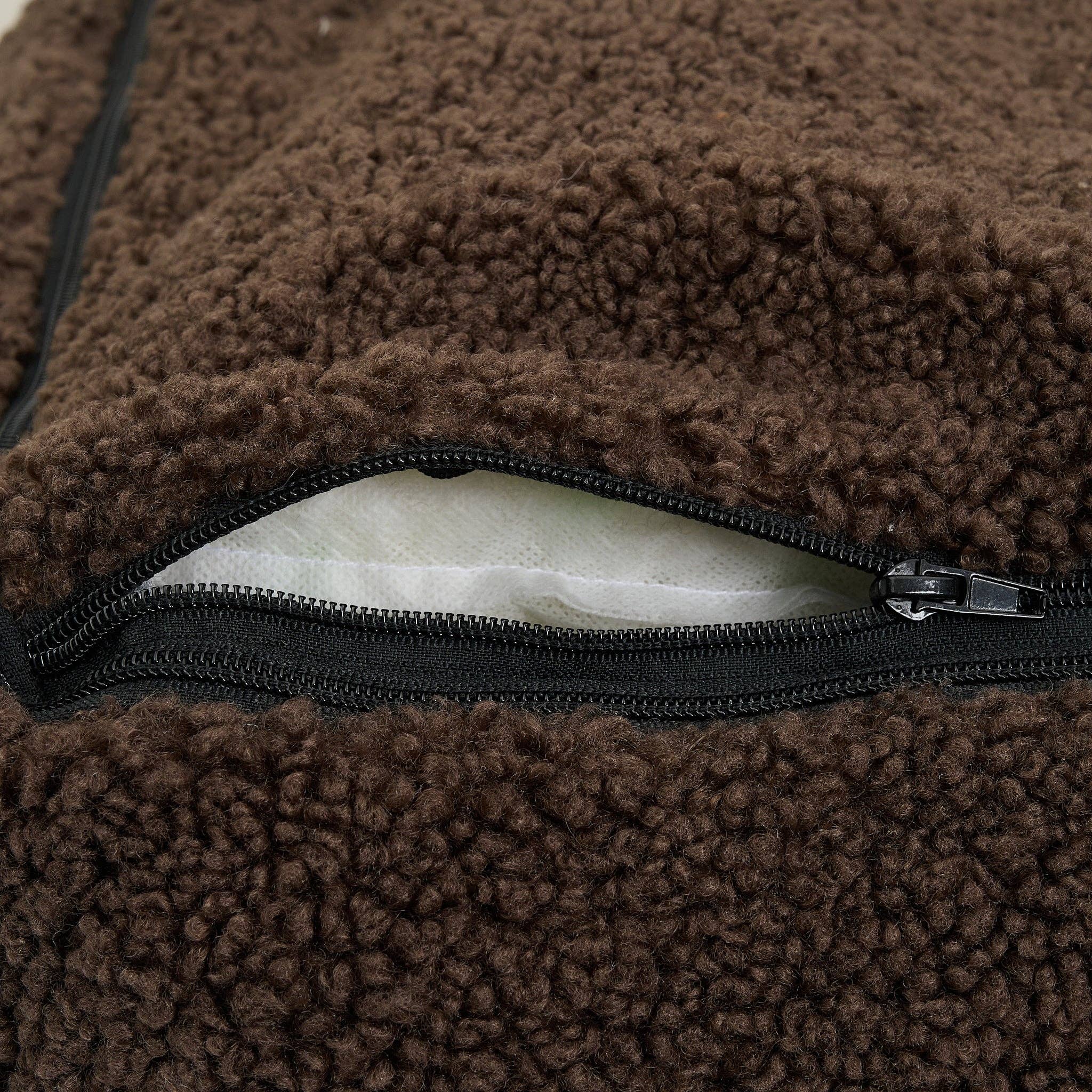 Nuna Hundekorb - Teddybett &amp; waschbares Hundebett aus Memoryschaum (braun)