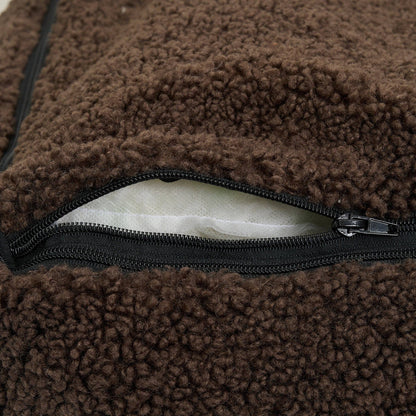 Nuna Hundekorb - Teddybett &amp; waschbares Hundebett aus Memoryschaum (braun)