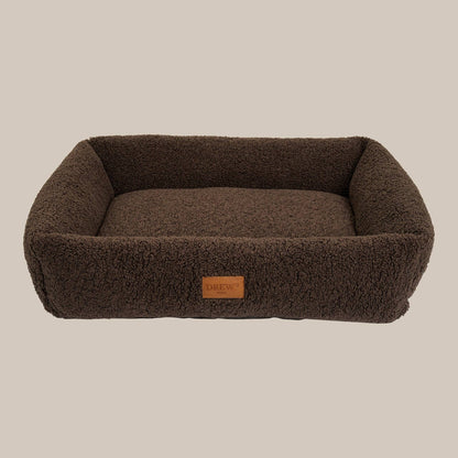 Nuna Hundekorb - Teddybett &amp; waschbares Hundebett aus Memoryschaum (braun)