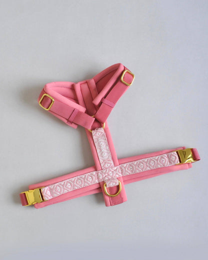 Premium Hundegeschirr Rose – Ultra weich &amp; gepolstert