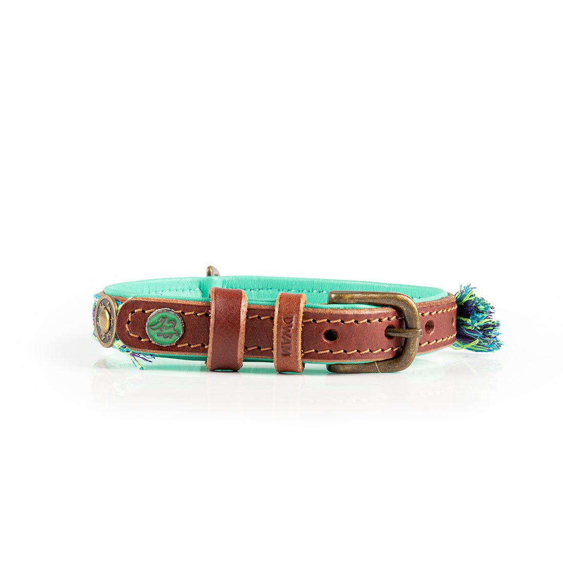 Exklusives Set: Boho Juan Halsband + Leine „Jade“ - Pfotenlieblinge