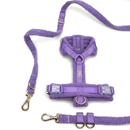 Hundegeschirr-Set Teddy Violett inkl. Leine