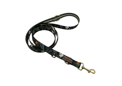 Forest Walkies Set – Nachhaltige Leine &amp; Halsband aus rPet &amp; Kaktusleder, handgemacht - Pfotenlieblinge