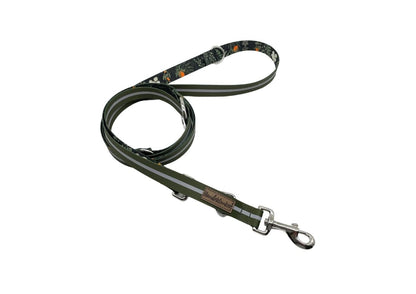 Forest Walkies Set – Nachhaltige Leine &amp; Halsband aus rPet &amp; Kaktusleder, handgemacht - Pfotenlieblinge