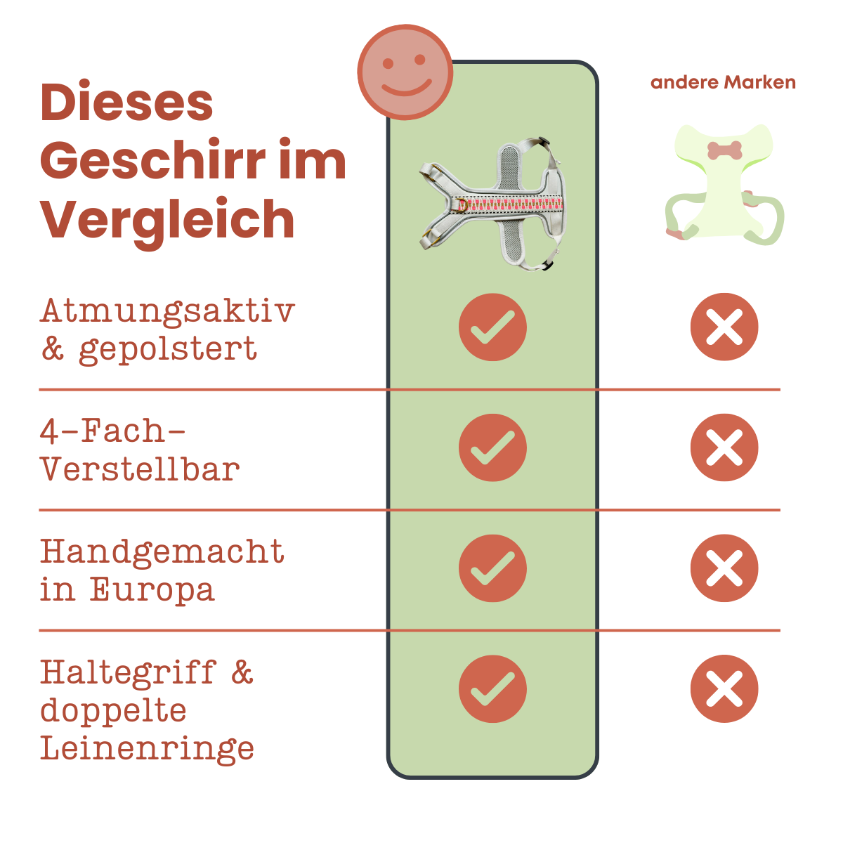 Hundegeschirr Pink/Beige – Verstellbar – Kollektion Très Chic
