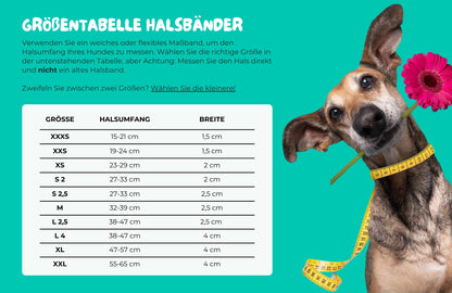 Halsband „Sweet Mae“ – handgefertigt aus Leder mit rosa Perlen - Pfotenlieblinge