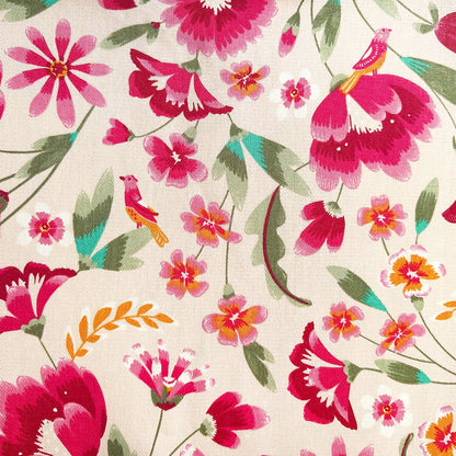 Handgemachtes Blumen - Halsband – Baumwolle &amp; Wildleder, Made in France - Pfotenlieblinge