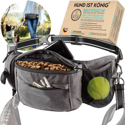 HUND IST KÖNIG® – Bauchtasche &amp; Futterbeutel in einem - Pfotenlieblinge