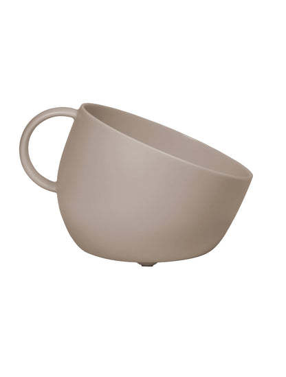 Hundenapf mit Spritzwasserschutz – 2,5 l Napf aus recyceltem Material (Taupe) - Pfotenlieblinge