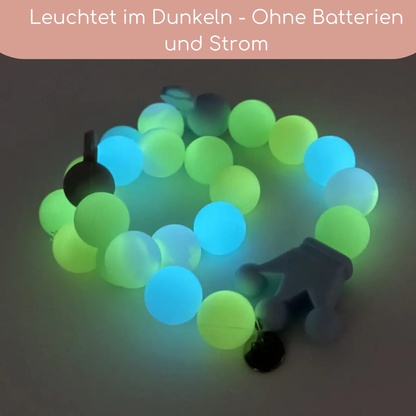 Leuchtkette „Prince“ für Hunde – handgefertigt &amp; ohne Strom