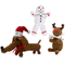 LABONI Weihnachts - Set – Shawn, Santa Sausage & Rudi Rentier - Pfotenlieblinge