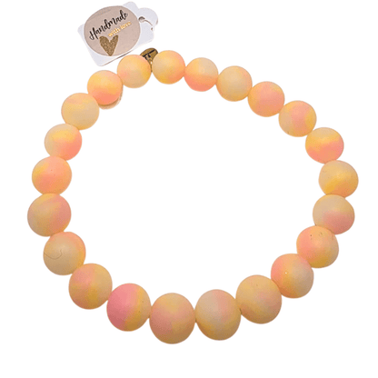 Leuchtkette Pfirsich für Hunde – handgefertigt &amp; ohne Strom - Pfotenlieblinge