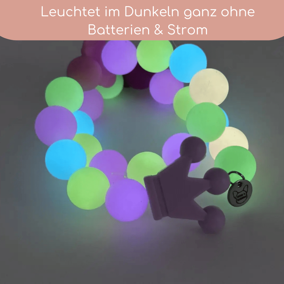 Leuchtkette „Princess“ für Hunde – handgefertigt &amp; ohne Strom - Pfotenlieblinge