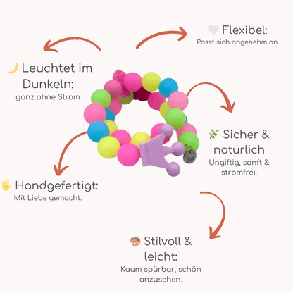 Leuchtkette „Princess“ für Hunde – handgefertigt &amp; ohne Strom - Pfotenlieblinge