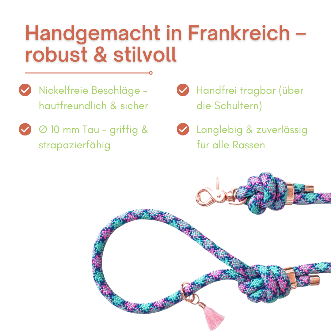 Schulterleine für Hunde mit Freisprechfunktion „Chamallow“