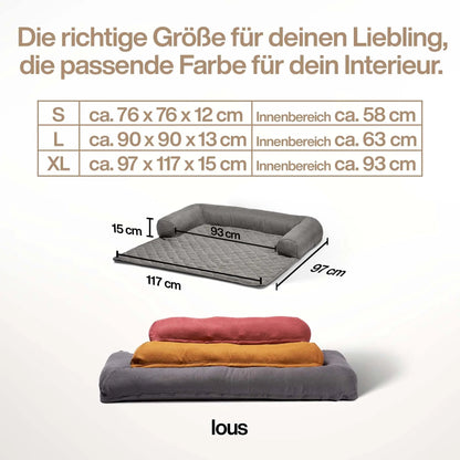 Lous handgefertigter Sofaschutz Sofadecke mit Rand