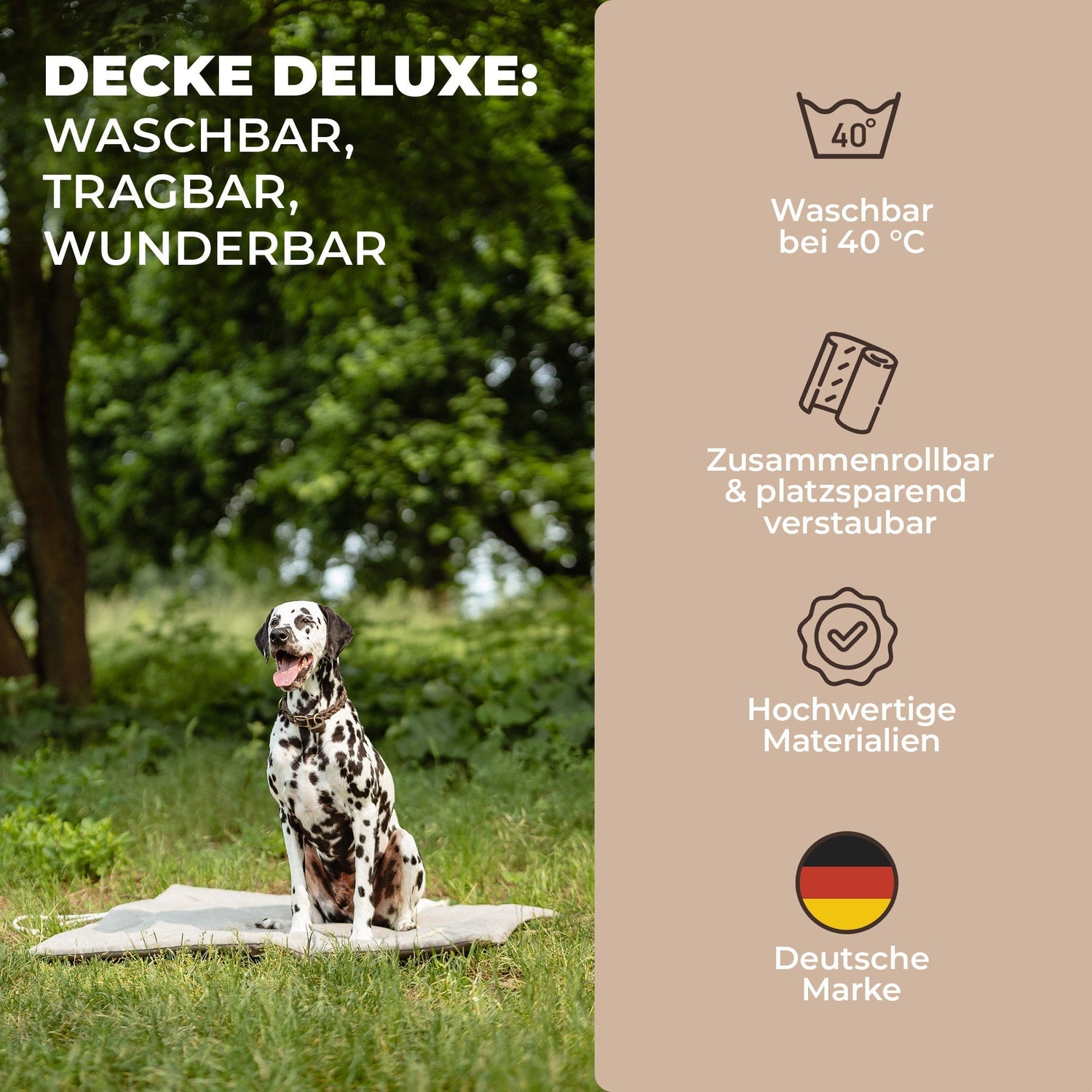 Lous Hunde Picknickdecke
