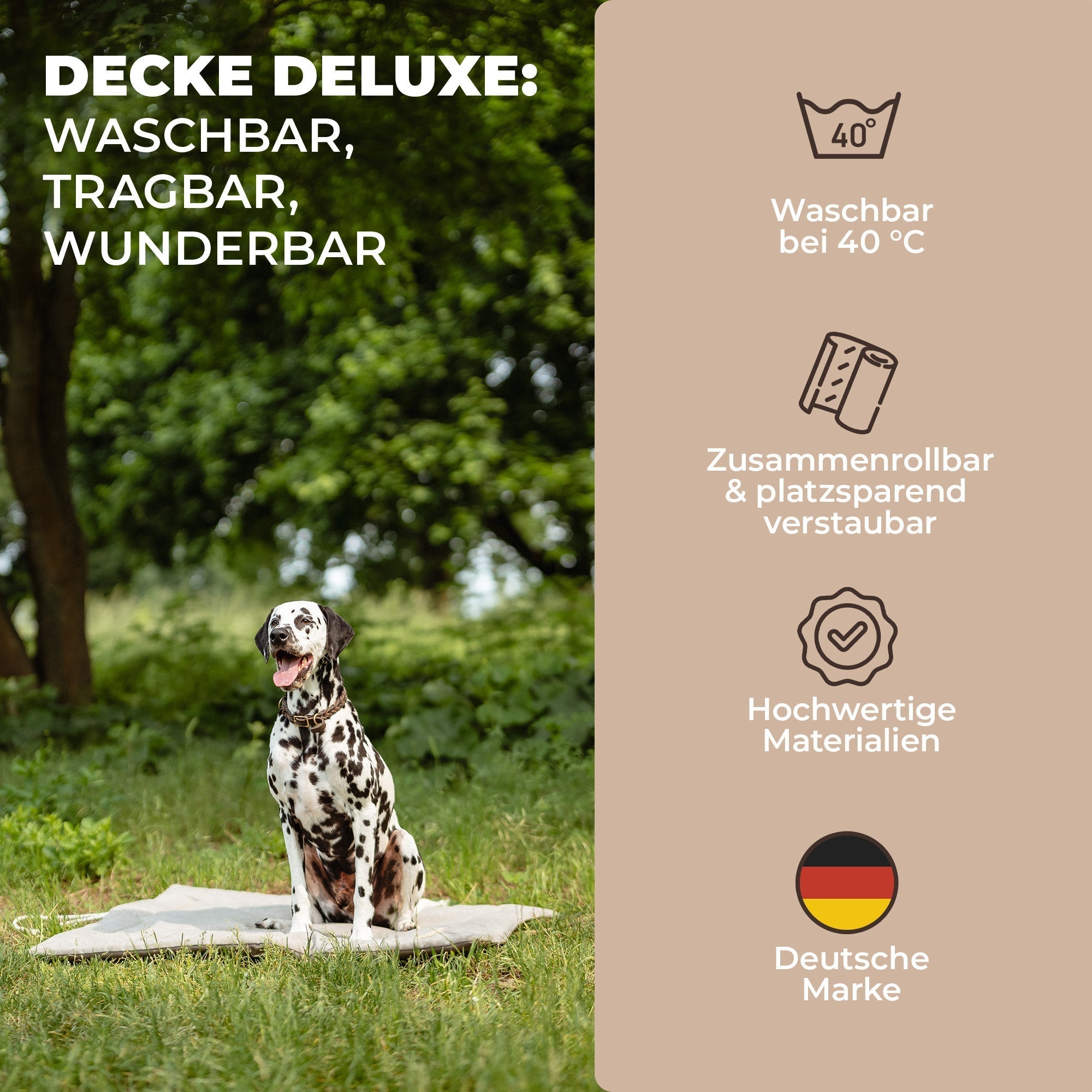 Lous Hunde Picknickdecke