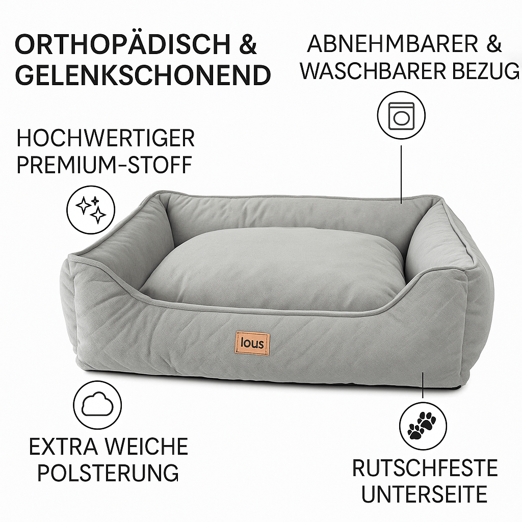 Lous Orthopädisches Hundebett – Premium Hundekissen
