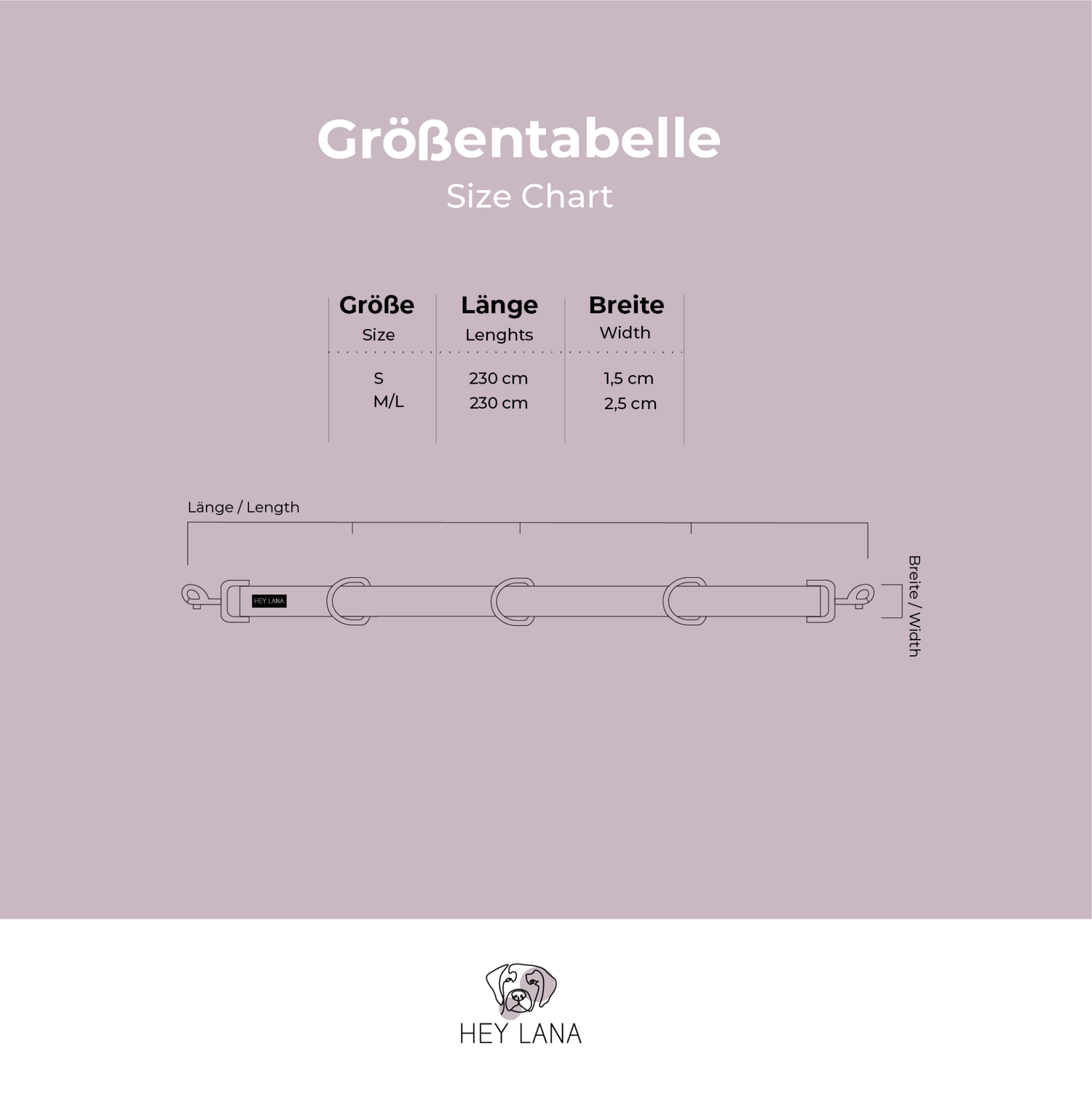 Gepolsterte Multifunktionsleine – Mocca/Blau | 230 cm - Pfotenlieblinge