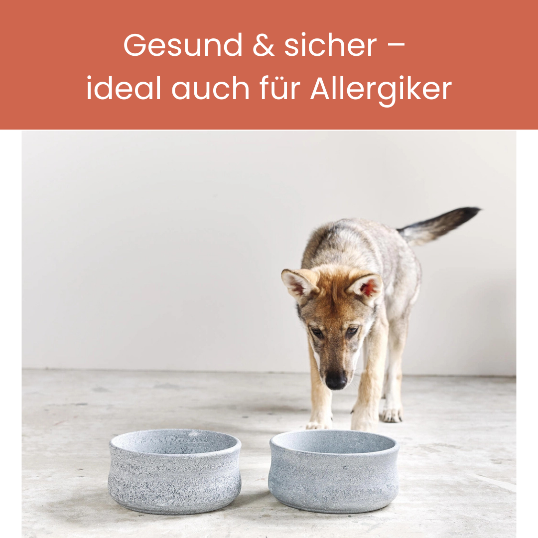 ROCKY Naturstein-Napf – selbstkühlend, stilvoll &amp; massiv