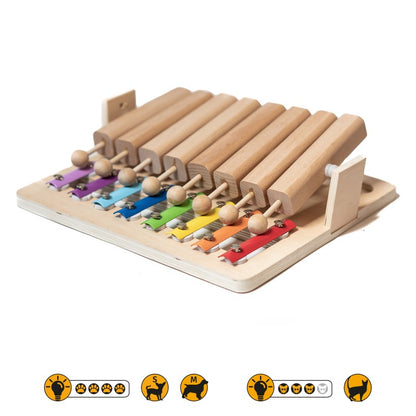 Intelligenzspielzeug-Set „Glücksrad, Piano &amp; Happy Roll“ – 3 Level für schlaue Hunde