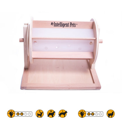 Intelligenzspielzeug-Set „Glücksrad, Piano &amp; Happy Roll“ – 3 Level für schlaue Hunde