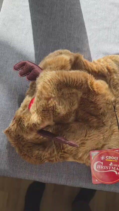 Hundesweatshirt „Rentier“ – Größe 45 cm | Weihnachtspullover