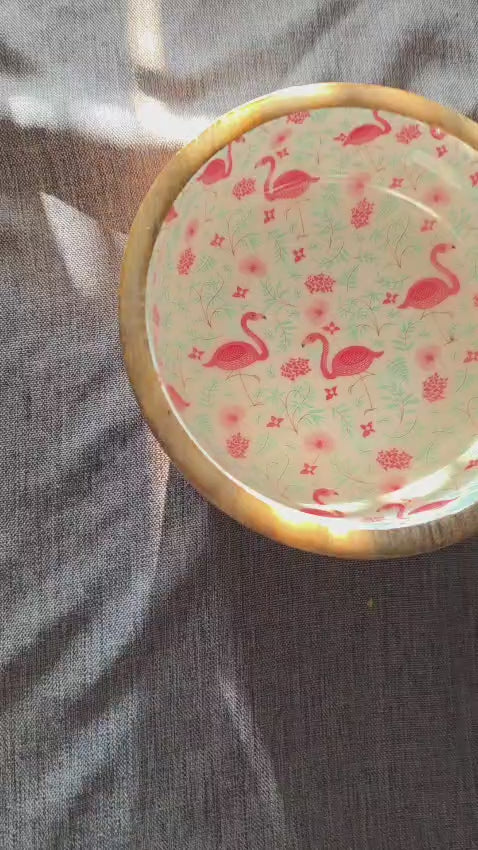 Futternapf - Mango Decal Flamingos - Crosses