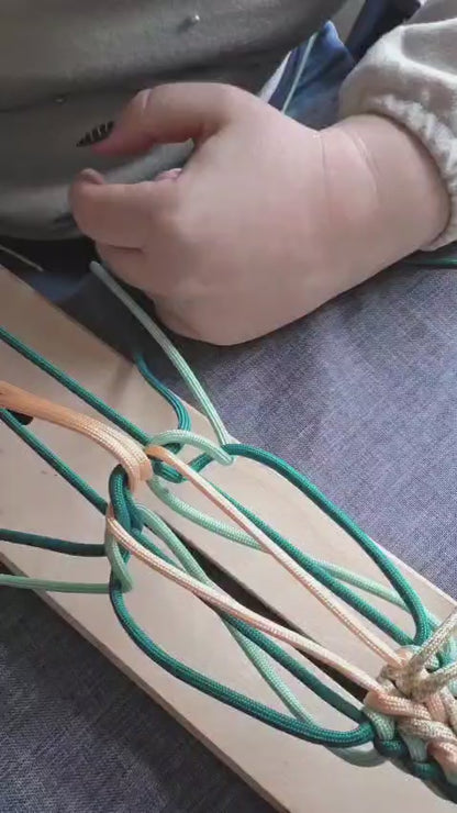 Handgemachtes Paracord-Hundehalsband "Seagrass"