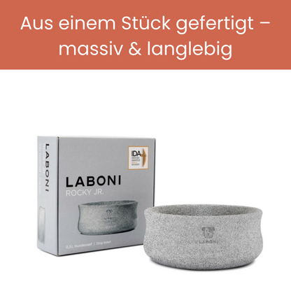 ROCKY Naturstein-Napf – selbstkühlend, stilvoll &amp; massiv