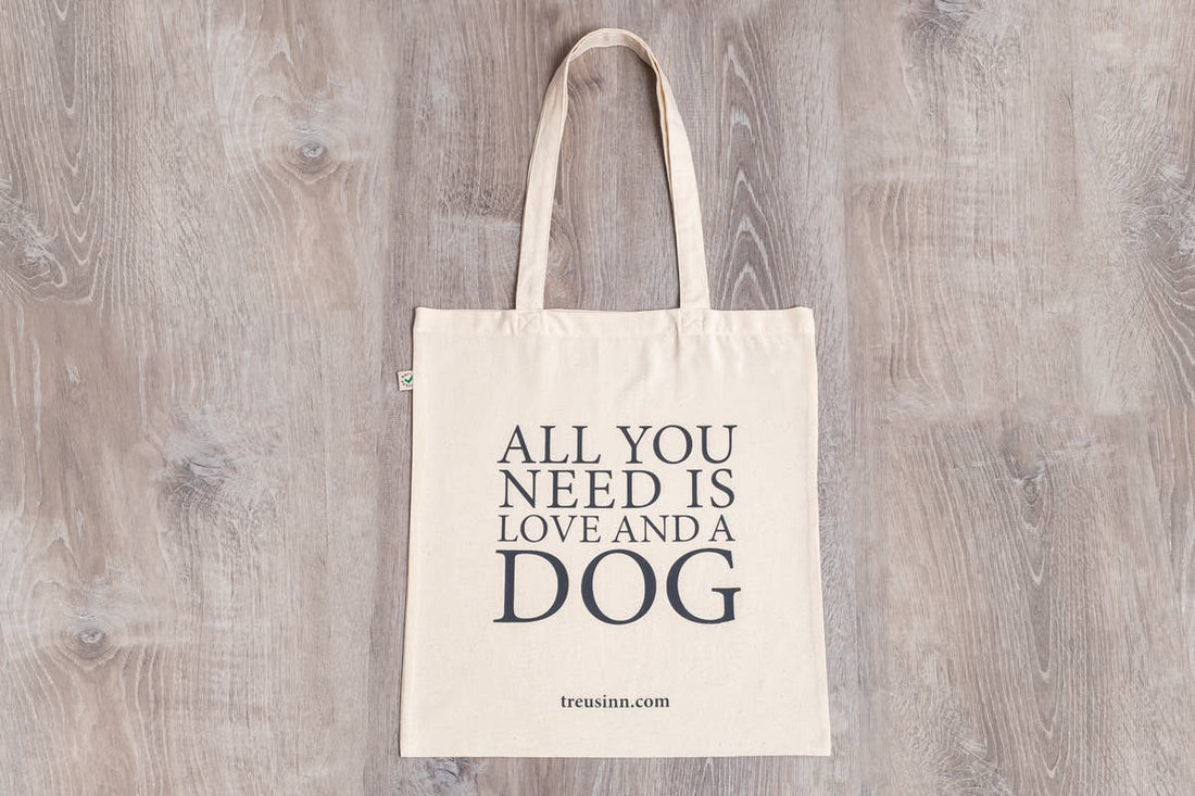 Shopper CANVAS – All you need is Love and a Dog – Tasche - Pfotenlieblinge