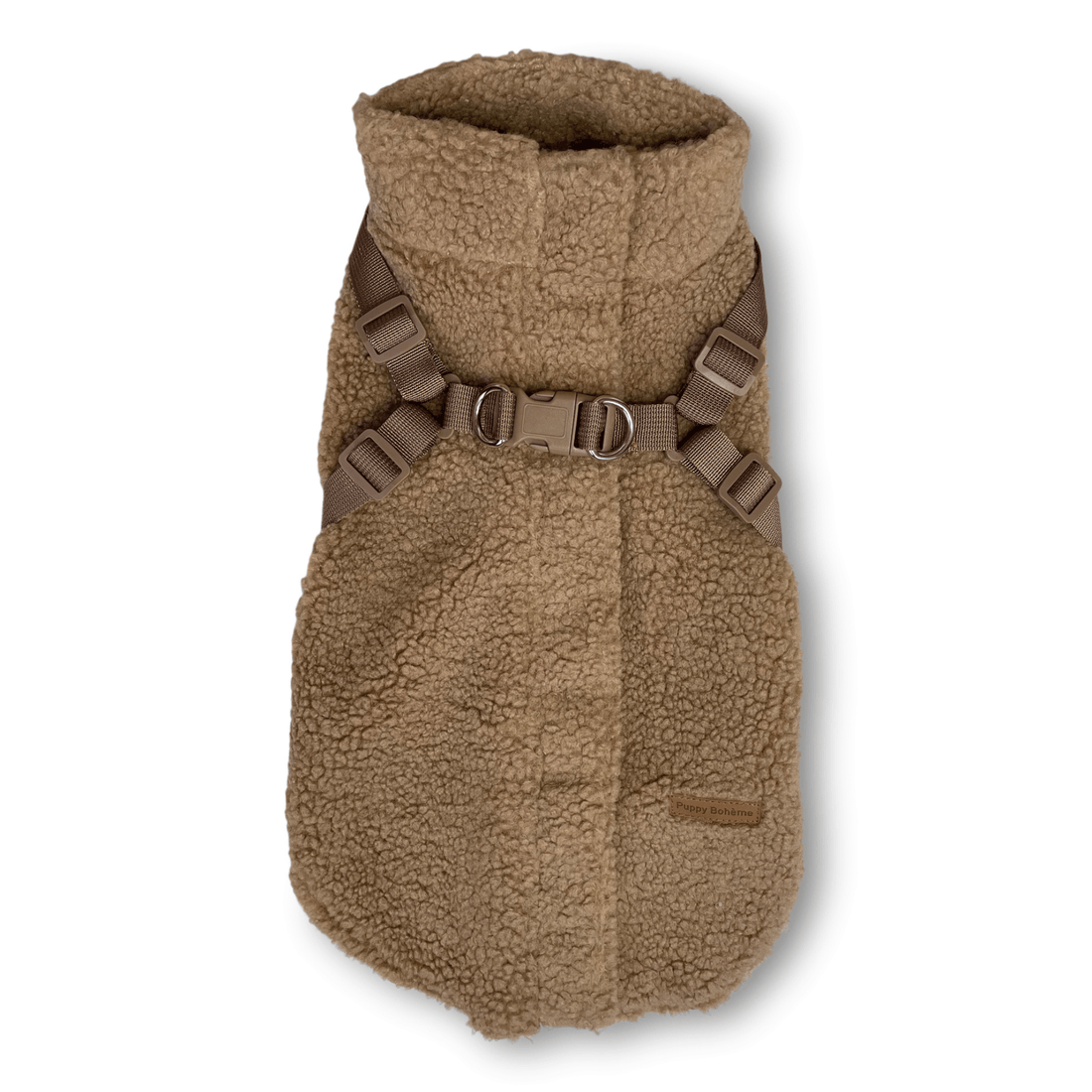 Teddyfleece - Hundemantel mit integriertem Geschir - Pfotenlieblinge