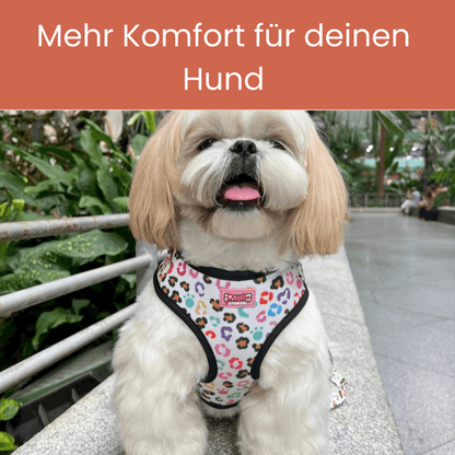 Verstellbares Hundegeschirr | Leicht, atmungsaktiv &amp; stylisch I Der Wilde - Pfotenlieblinge