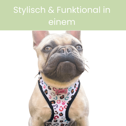 Verstellbares Hundegeschirr | Leicht, atmungsaktiv &amp; stylisch I Der Wilde - Pfotenlieblinge