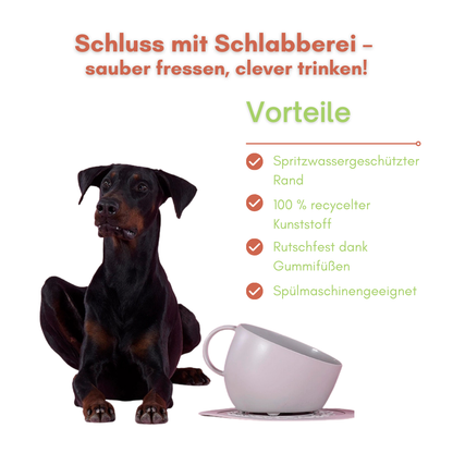 Antischlabbernapf in Tassenform – 2,5 l Napf aus recyceltem Material